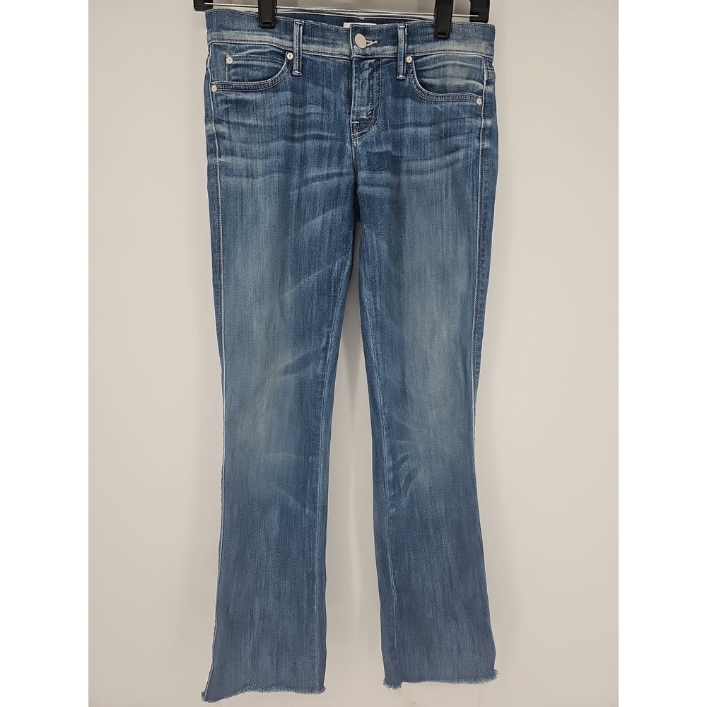 Mother The Rascal Cuff Raw Hem Jeans 24 Adios to My Old Life Stretch Mid Rise